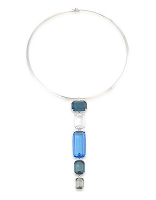 Carolee Dark Star Linear Pendant Necklace - Blue