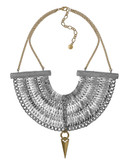 Sam Edelman Multi Chain Bib Necklace - Silver