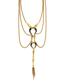 Vince Camuto Body Chain Horn Necklace - Gold
