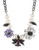 Haskell Purple Label Rhinestone Floral and Pearl Necklace - Multi Coloured