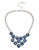 Kenneth Cole New York Midnight Sky Metal Glass  Necklace - Blue