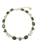 Anne Klein Metal Crystal Collar Necklace - Multi