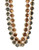 Expression Two Strand Faceted Stone Necklace Set - Black