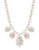Expression Round Chain Floral Necklace - Pink