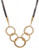 Lucky Brand Leather  Collar Necklace - Gold