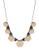 Kensie Geometric Collar Necklace - Blue