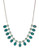Lucky Brand Green Quartz Collar Necklace - Green