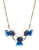 424 Fifth Large Gem and Acrylic Collar Necklace - BLUE