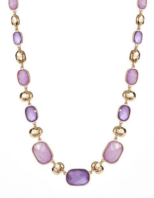 Jones New York Mixed Stone Collar Necklace - Purple