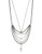 Bcbgeneration Nice Ice Antique Rhodium Plated Base Metal Epoxy and Imitation Pearl Body Chain Necklace - Grey