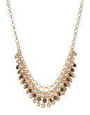 Expression Multi Row Stone Collar Necklace - Assorted