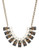 Expression Square Faceted Stone Collar Necklace - Multi-Coloured