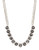 Expression Stone Line Collar Necklace - Black