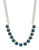 Expression Stone Line Collar Necklace - Blue