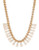 Expression Wheat Chain Line Necklace - Pink