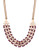 Expression Multi Row Enamel Frontal Necklace - red