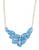 Expression Large Teardrop Stone Collar Necklace - Blue