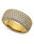 Crislu Pave Gold Plated  Cubic Zirconia  Ring - Gold
