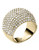 Michael Kors Gold Tone Clear Pave Dome Ring - gold - 7