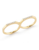 Elizabeth And James Two Finger Artic Ring - Gold - 7