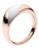 Skagen Denmark Agnethe Stainless Steel Mother of Pearl Ring Rose Gold Tone Ring - Rose Gold - 8