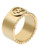 Michael Kors Gold Tone Fulton Band Ring - gold - 8