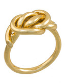 Rachel Zoe Twisted Knot Gold Ring - GOLD - 7