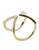 Michael Kors Gold Tone Clear Pave Delicate Open Arrow Ring - Gold - 7