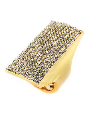 Vince Camuto Gold Tone Pave Ring - Gold