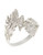 Expression Sterling Silver and Cubic Zirconia Leaf Ring - Silver