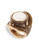 Lucky Brand Lucky Brand Ring Gold Tone Coin Pearl Saddle Ring - Gold