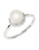 Expression Pearl and Cubic Zirconia Ring - Silver