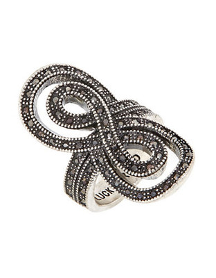 Lucky Brand Pave Infinity Ring - Silver