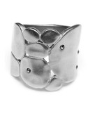 Kenneth Cole New York Silver Round Sculptural Ring - Silver
