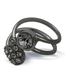 Guess Hematite Ring - Charcoal