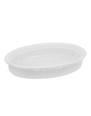 Corningware French White 27oz dish with Plastic Cover - White