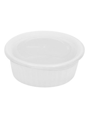 Corningware French White 16oz Dish with Plastic Cover - White - 16