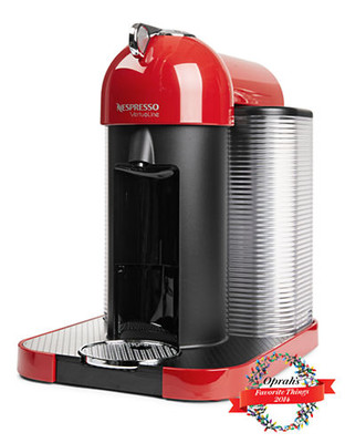 Nespresso VertuoLine with Aeroccino Milk Frother - Red
