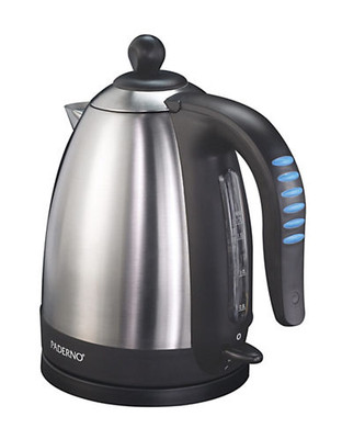 Paderno 1.7L Stainless Steel Cordless Kettle - Silver
