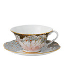Wedgwood Daisy Tea Story Collection Blue Teacup and Saucer - Multi