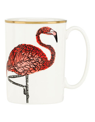 Kate Spade New York Zoo Drive Flamingo Mug - White