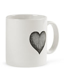 Distinctly Home Heart Mug - CREAM