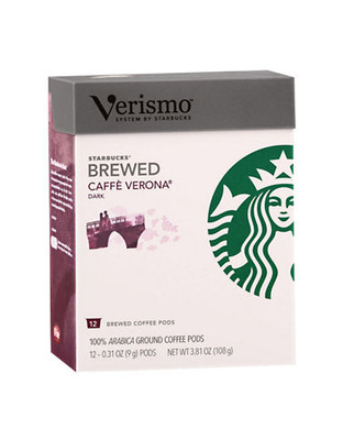 Starbucks Verismo Caffe Verona Brewed Coffee Pods - White