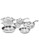 Zwilling J.A.Henckels Truclad 10 Piece Cookware Set - Silver