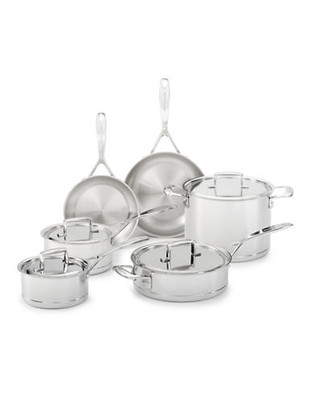 Kitchenaid Professional Seven-Ply Stainless Steel 10 Piece Set - Silver