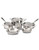 All-Clad 10 Piece Stainless Steel Cookware Set - Silver