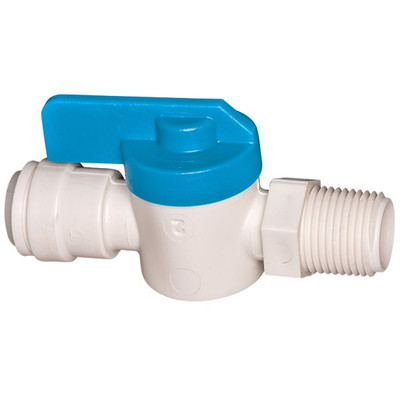 PL-3012 1/4 In. O.D. Tube  X 1/4 In. Male Iron Pipe Shut-Off Valve