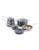 Mark Mcewan Healthy Ceramic Non Stick 10pc Hard Anodized Cookware Set - Grey