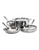 All-Clad 7 Piece Stainless Steel Cookware Set - Silver