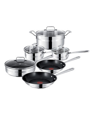 Jamie Oliver By T-Fal Keep It Simple 10pc Set - Stainless Steel